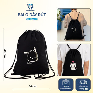 [HỎA TỐC] Balo vải dù dây rút TINY MART chống nước in hình dễ thương đựng đồ đi du lịch đa năng, đựng hành lý, sức chứa