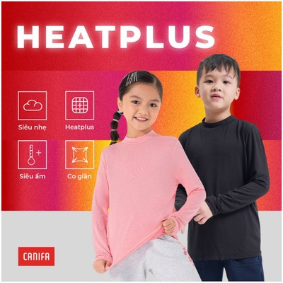 Áo giữ nhiệt cho bé CANIFA dài tay dáng ôm giữ ấm tốt PS25 1IT25W003