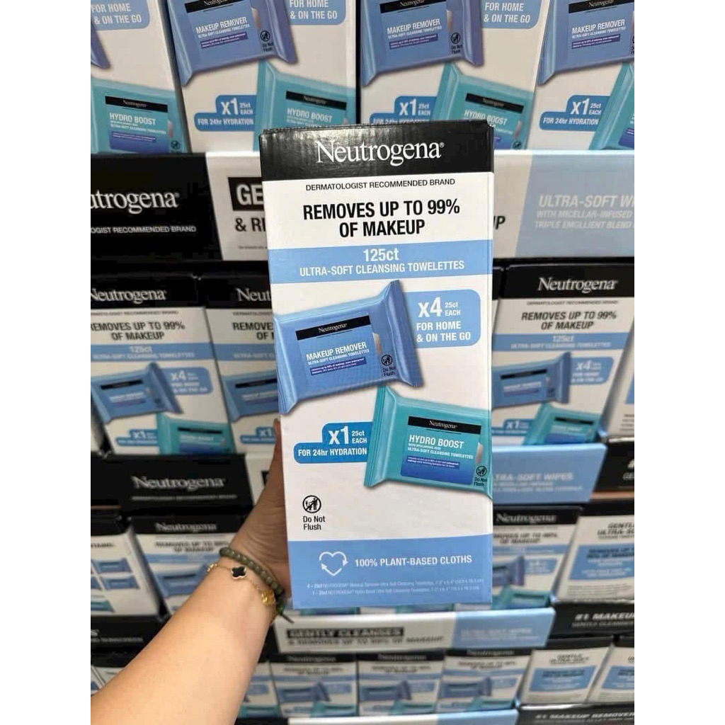 Set lớn KHĂN GIẤY TẨY TRANG NEUTROGENA