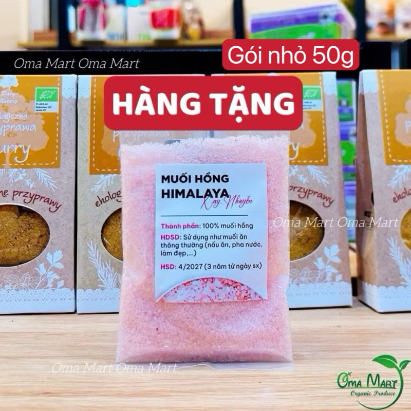 Muối hồng Himalaya 50g (pha giấm táo, nấu ăn...)