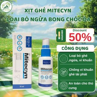  Xịt ghẻ Mitecyn cho chó mèo 50ml TD PET CARE 