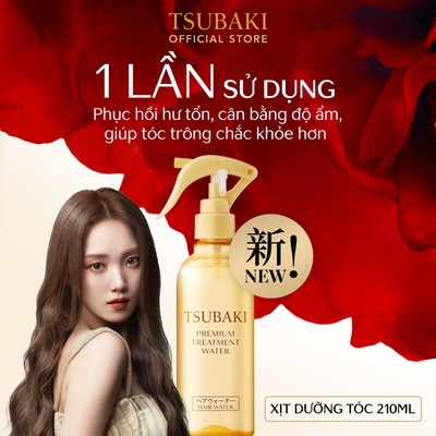  [Livestream Hannah] Bộ 02 Xịt dưỡng tóc Tsubaki Premium Treatment Water