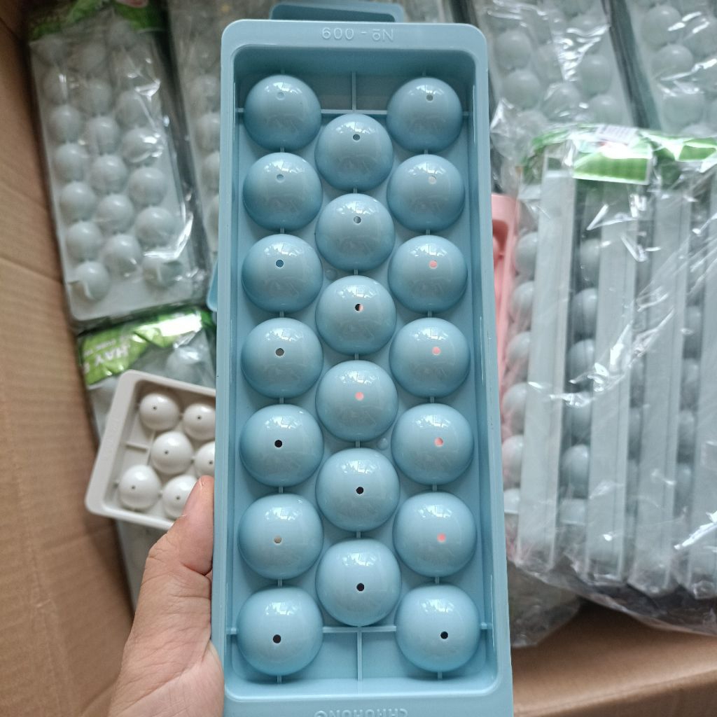 Khay bi nhựa làm topping trà sữa, đá bi, thạch rau câu, bi tròn