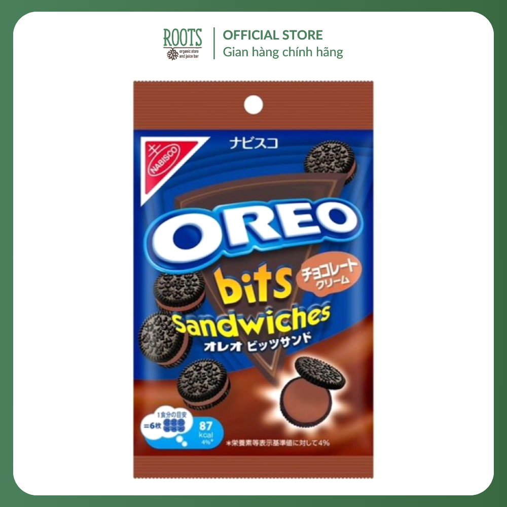 (Ship hỏa tốc) NABISCO - Bánh Oreo Mini Nhân Socola, Oreo, Bits Sandwiches with Chocolate Cream (65g