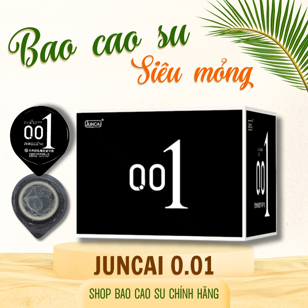 Bao cao su Juncai siêu mỏng nhiều gel bôi trơn gốc nước, bcs gân gai kéo dài thời gian quan hệ, an toàn