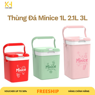 [Xả Kho Giá Rẻ] Bình đá Minice 1L 2.1L 3L Duy Tân – Nhựa PP PU Giữ Nhiệt, Bình Đá Mini Quai Xách Đựng Nước