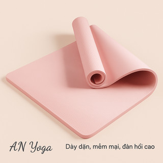  Thảm tập yoga tập gym cao su NBR cao cấp tại nhà chống trượt dày dặn 185*61*1cm 