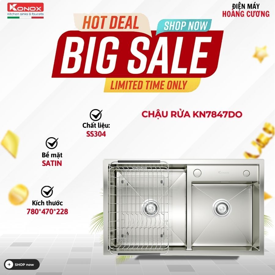 Chậu Rửa Bát Konox KN7847DO – Chậu Rửa Bát Thiết Kế Hiện Đại
