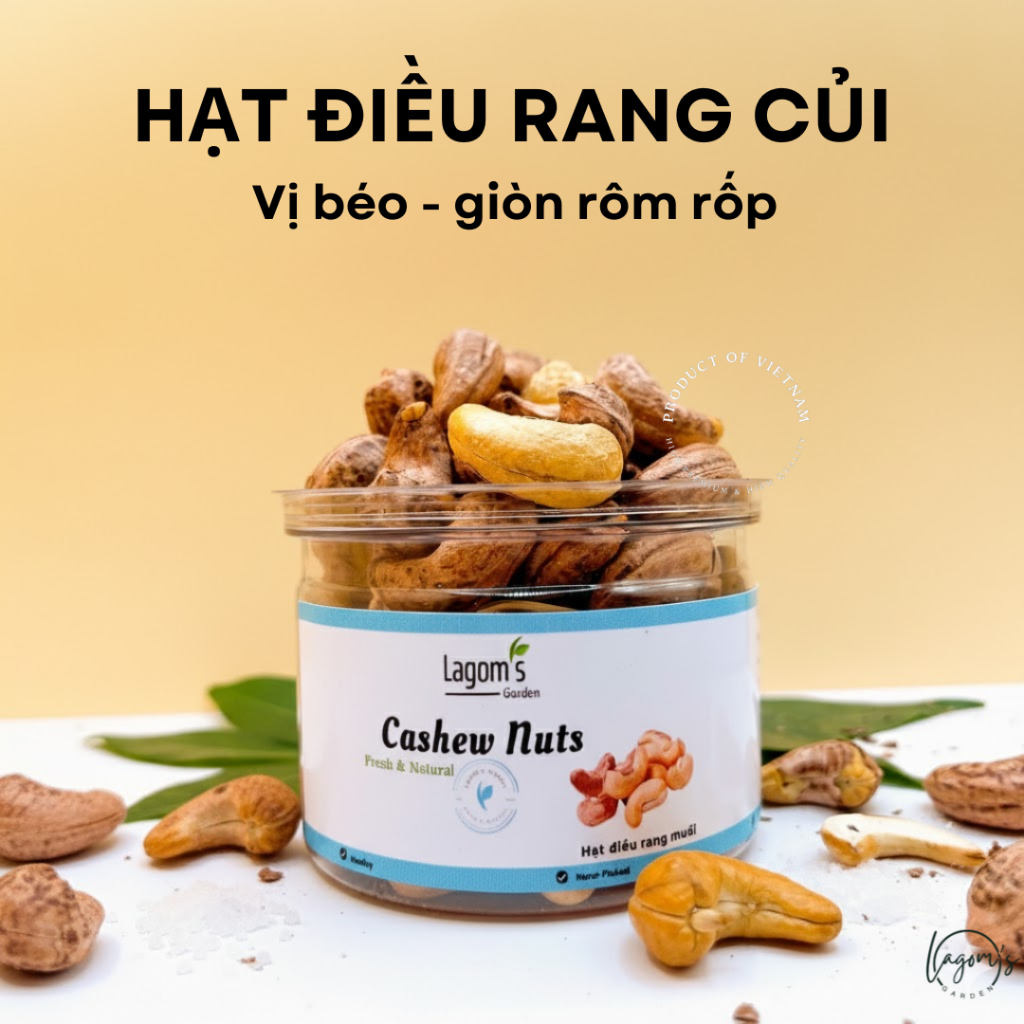 Hạt điều rang muối loại 1 - Lagom's Garden