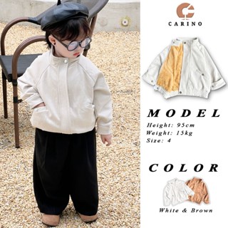  Áo khoác basic chất liệu da lộn lót lông ấm dễ phối đồ dành cho bé trai 7-25kg và <1m2 