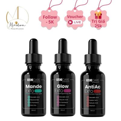 Tẩy Tế Bào Chết Làm Sáng, Mờ Thâm, Đều Màu Và Da Kiểm Soát Mụn MD Care 10ml, 30ml