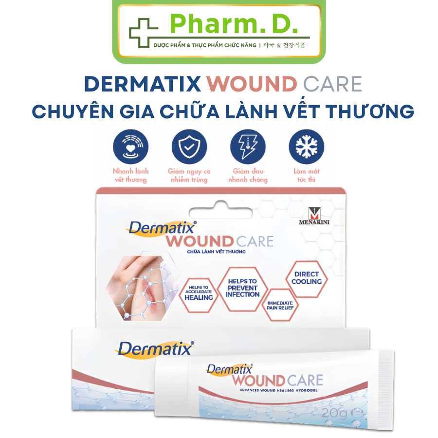 [CHÍNH HÃNG] Dermatix Wound Care Gel – Phục Hồi Vết Thương, Làm Dịu Và Mờ Sẹo