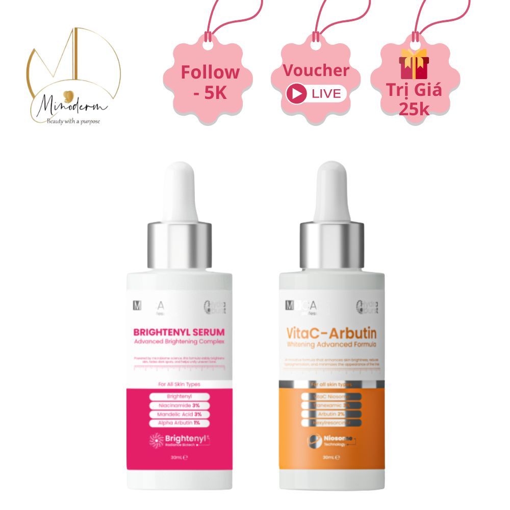 Tinh chất MD CARE Brightenyl, VitaC-Arbutin Serum Sáng Da, Chống Lão Hoá, Giảm thâm nám 30ml