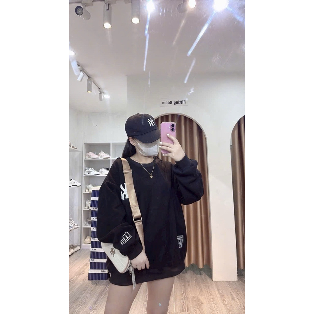 Áo nỉ 2 da swt Ny form rộng nam nữ mặc đôi siêu đẹp