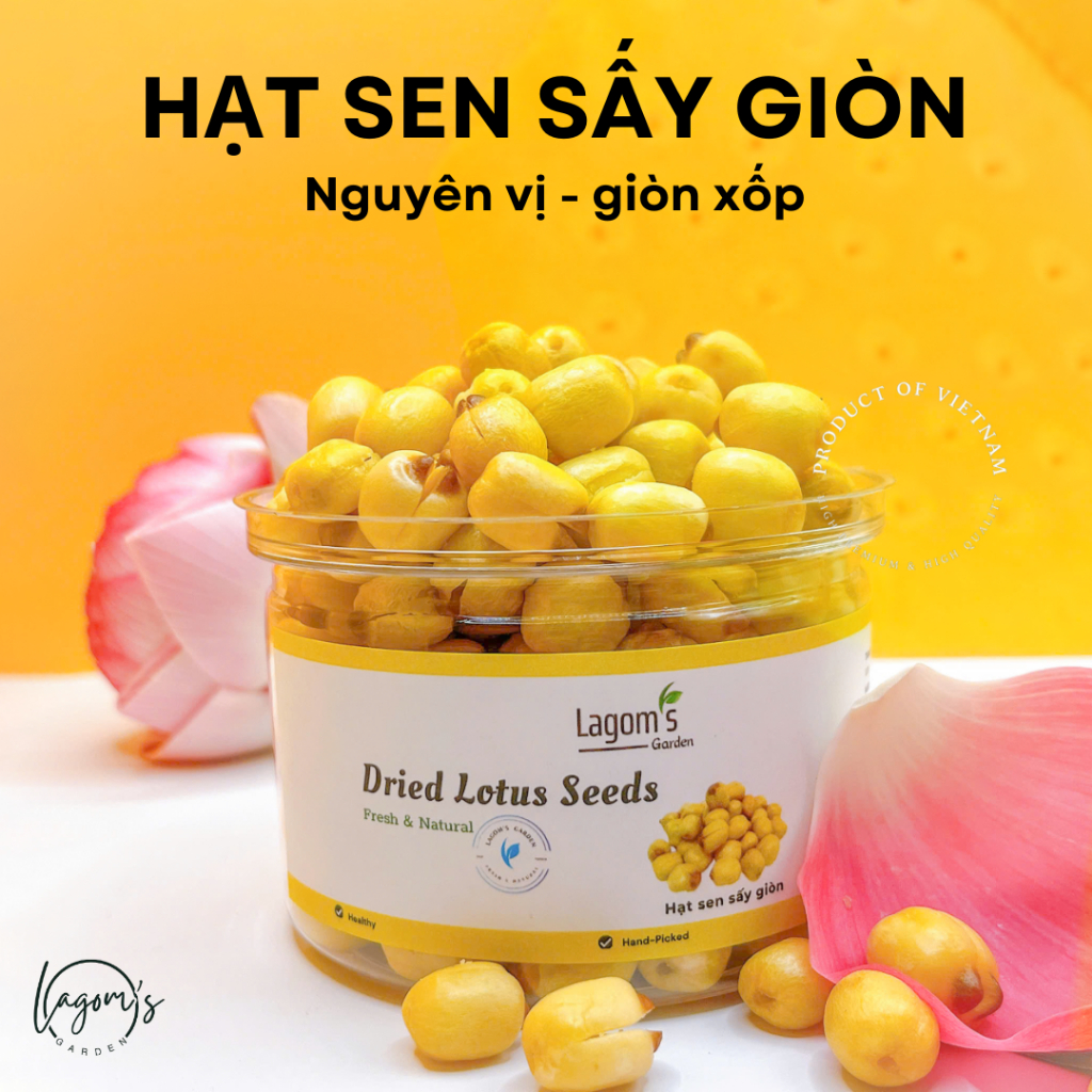 Hạt sen sấy giòn xuất khẩu loại 1 - Lagom's Garden