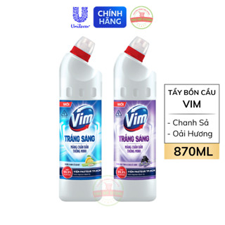  Nước Tẩy Bồn Cầu Vim Trắng - Chai 870ML tieubao098hoa 