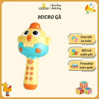 Đồ Chơi Micro Gà Bear Toy - Loa Phát Nhạc Bluetooth Đa Năng Cho Bé