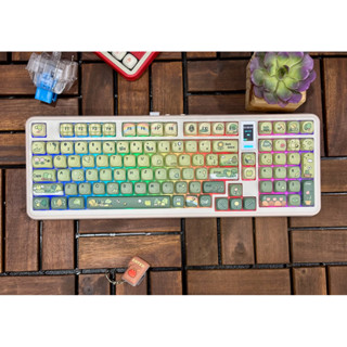  Bàn phím cơ Custom DryMartin Omo100,Monka3098 Pro v2   3 Mode   Led Rgb  Màn hình Hotswap Bh12 Tháng Mod Tungcustom 