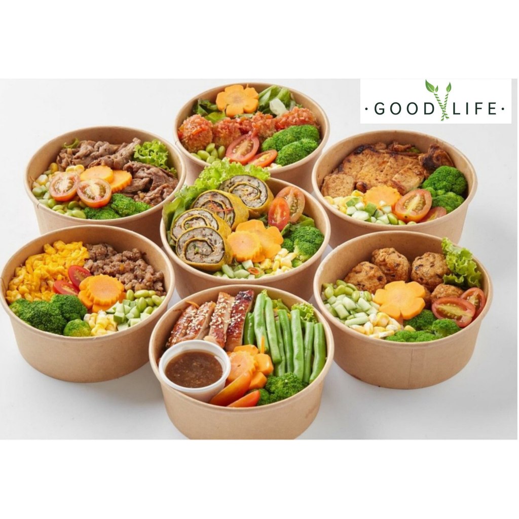 50 Hộp giấy tròn/ Tô giấy làm bông lan trứng muối, tô giấy đựng xôi, bánh...