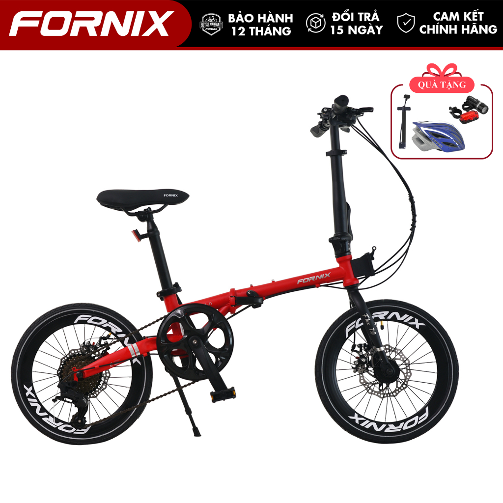 Xe Đạp Gấp Gọn FORNIX F160 Khung Thép Vòng Bánh 16 Inch Bộ Truyền Động 8 Tốc 1 Đĩa 8 Líp