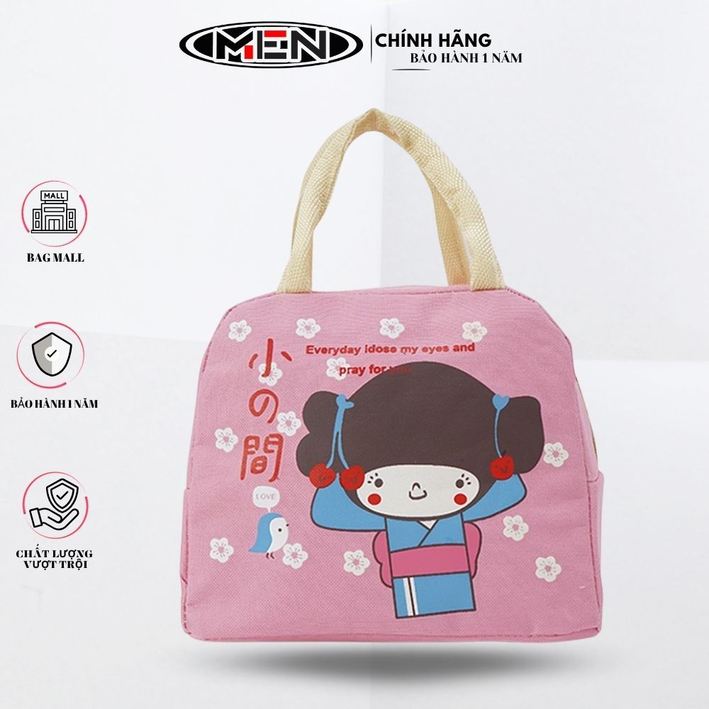Túi giữ nhiệt vải túi đựng cơm hình cô gái Shalla L31