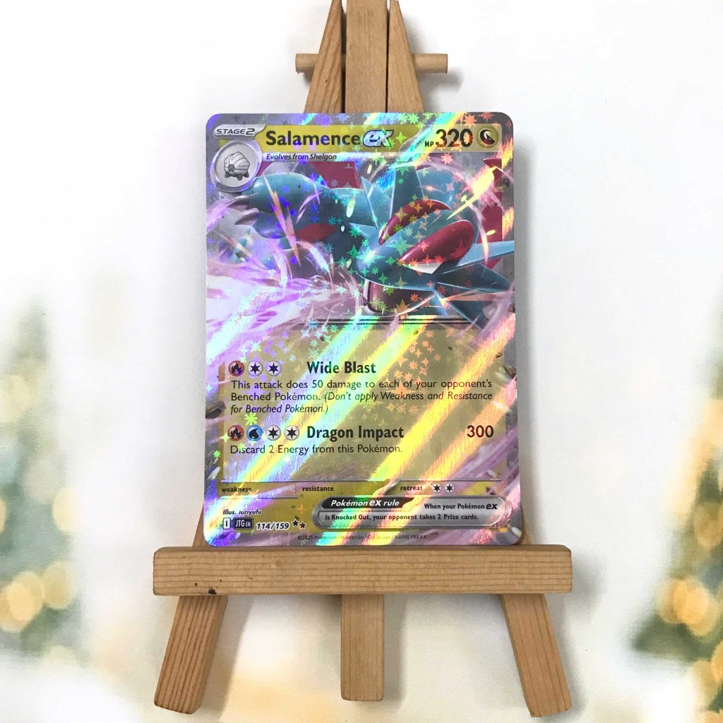 Thẻ hình Pokemon Salamence ex 114/159 - Lá bài lẻ Journey Together Ultra Rare tiếng Anh