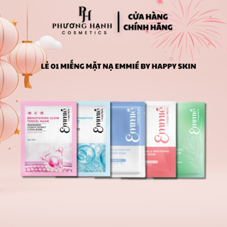  Lẻ 01 Miếng Mặt Nạ Emmie By Happy Skin Dừa Tencel Tràm Trà Dưỡng Sáng Da Phục Hồi Da 