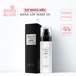  Xịt Khóa Nền HUNMUI Có Nhũ Khóa Lớp Trang Điểm Dưỡng Âm Bắt Sáng Make Up Fixer Spray Star 