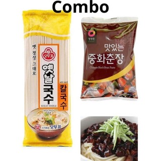 Combo mì sợi nhỏ ottogi kèm sốt tương đen