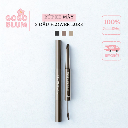 [FLOWER LURE] Bút chì kẻ mày Flower Lure Chì kẻ mày 2 đầu ,Kem nhuộm mày đa năng chống nước lâu trôi