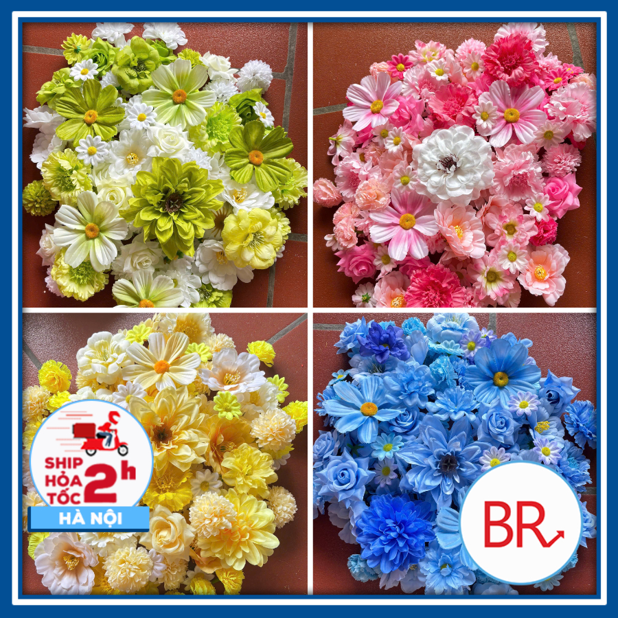 Set 100/50/20 Đầu Bông Hoa Lụa Decor Tết,Trang Trí Giỏ Quà Tháp Bánh,Phụ Kiện Làm Bó Hoa 20/10 ,Mũ Tốt Nghiệp 03063