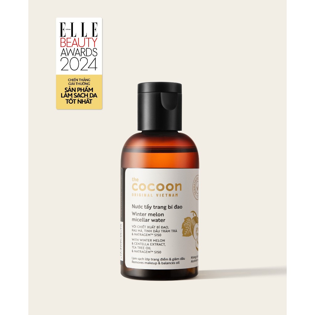 Nước Tẩy Trang Bí Đao Cocoon 500ml Chính Hãng -Tẩy Trang Cocoon Cho Da Dầu Mụn, Khô, Nhạy Cảm Japari