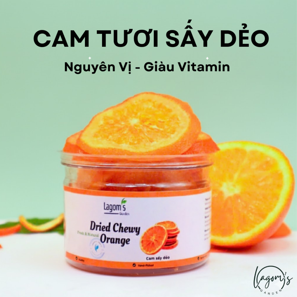 Cam tươi sấy dẻo nguyên vị -  Lagom's Garden