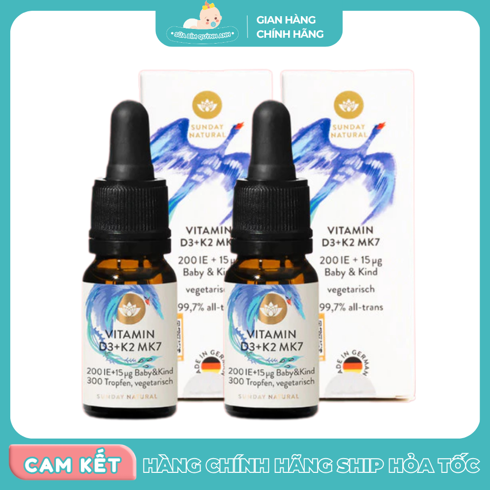 Vitamin D3 K2 Mk7 Sunday Natural 10ml