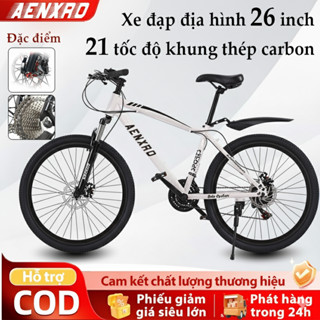  Xe đạp địa hình leo núi  Xe đạp 7 số 21 tốc độ  Xe đạp người lớn  Khung thép carbon  Phuộc giảm xóc 