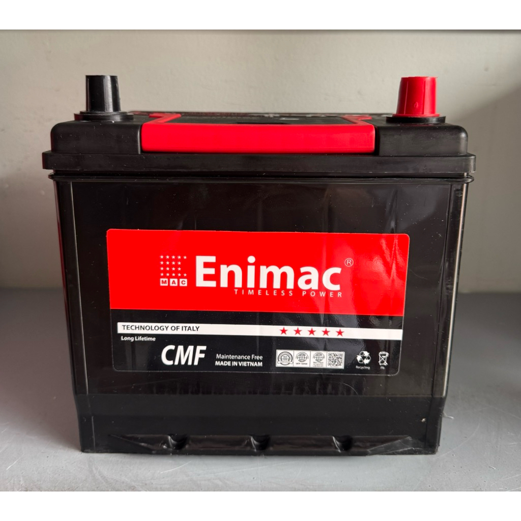 Bình ắc quy 12v khô miễn bảo dưỡng enimac CMF 75D23L (12V-65AH)