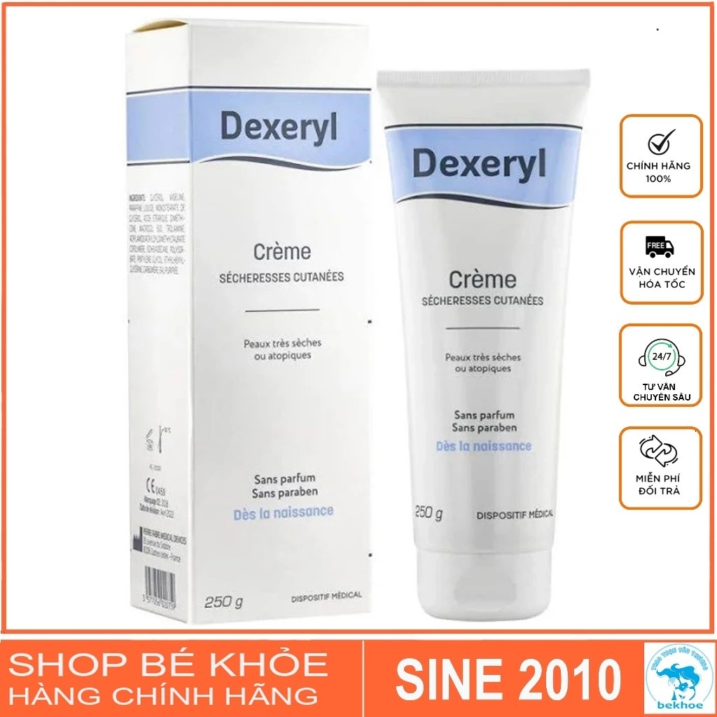 Kem Dexeryl - Dexeryl Glycerol Dưỡng khô, nẻ, chàm cơ địa, chàm sữa cho bé 50gr