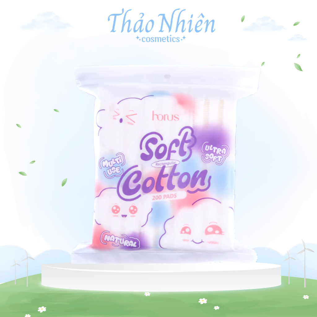 Bông tẩy trang Horus Soft Cotton 200 miếng