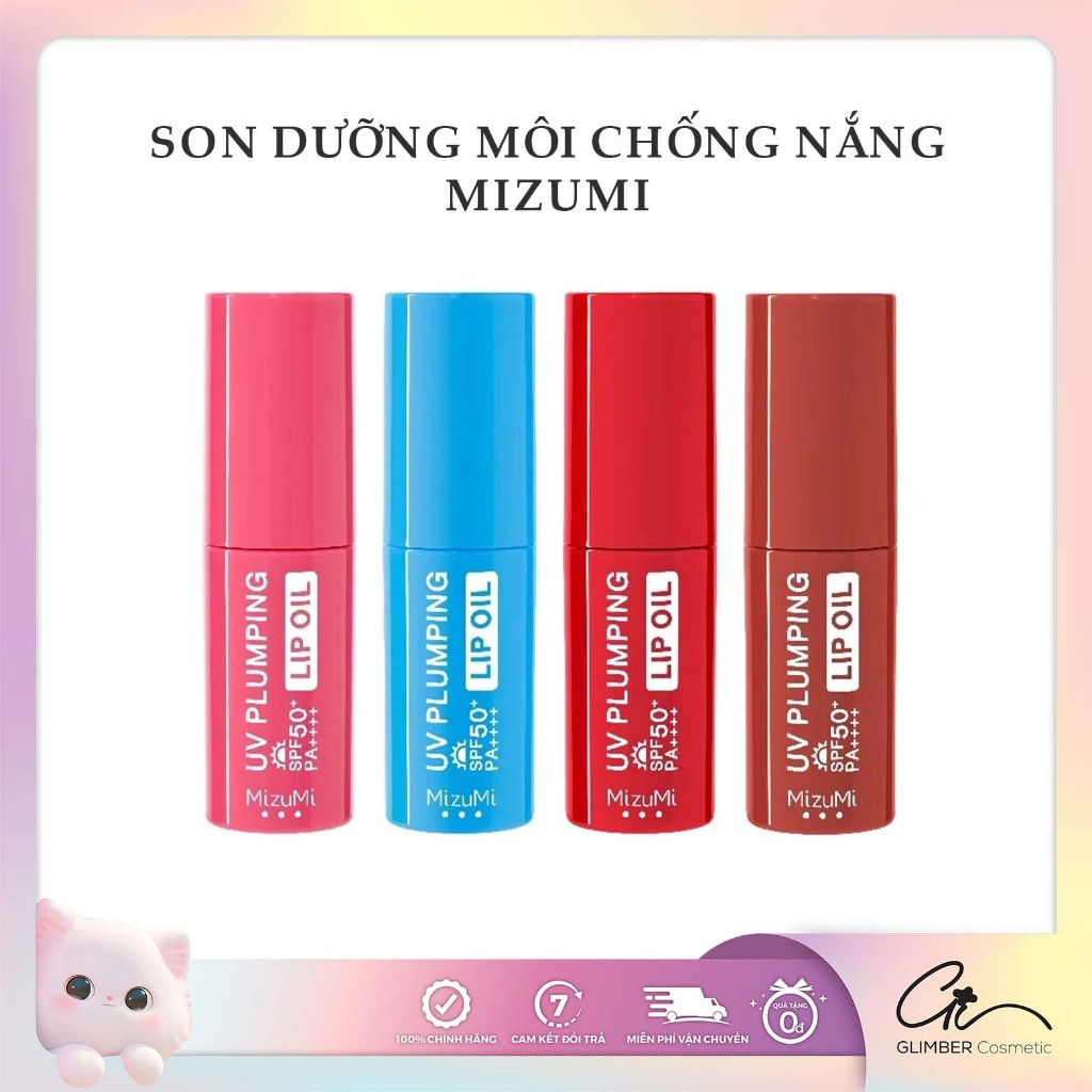 Son Dưỡng Môi Dạng Dầu Chống Nắng MizuMi UV Plumping Lip Oil SPF50+ PA++++ 4g