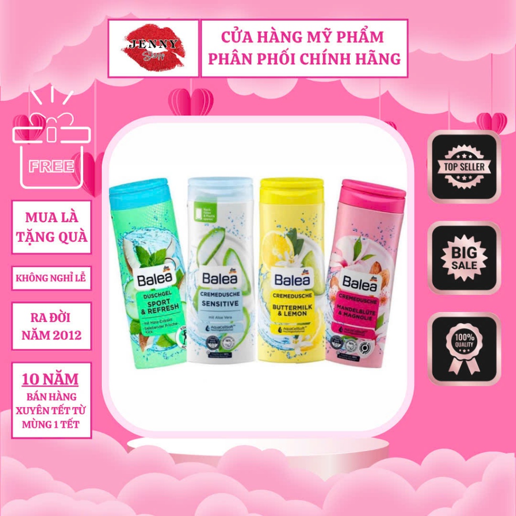 Sữa Tắm BALEA Đức 300ml nhẹ dịu cho da