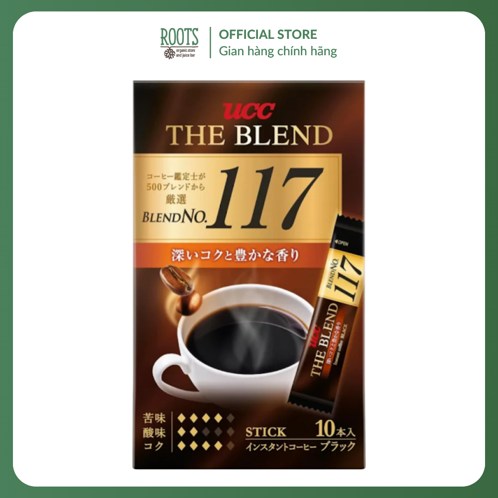 (Ship hỏa tốc) UCC - Cà Phê Hòa Tan, 100% Freeze Dried Instant Coffee, The Blend No. 117, 10 Gói (20
