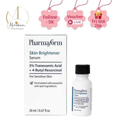 Serum Pharmaform Skin Brightener 3% Tranexamic acid làm mờ vết nám, làm sáng và đều màu da 20ml