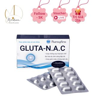  Viên uống sáng da Pharmaform GLUTA-N.A.C bổ sung Glutathion giảm thâm nám 30 viên 