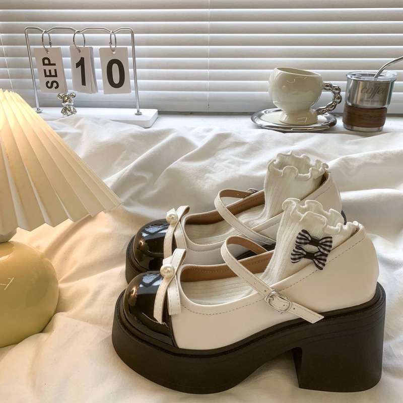 dễ thương lolita nữ giày, ulzzang marijan giày cao gót, thời trang nữ giày