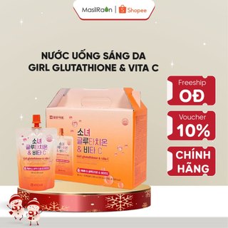 Nước Uống GLUTATHIONE & VITA C N.M.N Girl Masilraon Hàn Quốc ( 10 gói/ Hộp ) Sáng Da