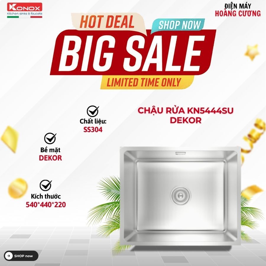 Chậu Rửa Chén Konox Dekor KN5444SU - Giải Pháp Chậu Rửa Bát Bền & Sang