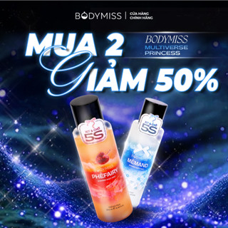   MUA 2 GIẢM 50%  Bodymist Nhũ Nước Hoa Nữ Unisex Xịt Thơm Body Kim Tuyến BODYMISS Hẹn Hò Chill Bar 