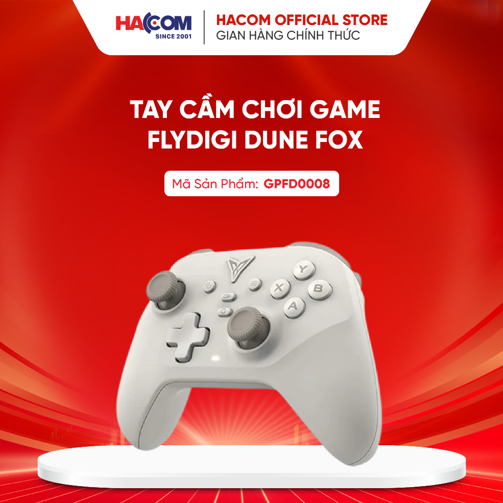 Tay cầm chơi game FLYDIGI Dune Fox Màu Be (for PC/NS/iOS(Native mode)/Android)- bảo hành 12 tháng HA