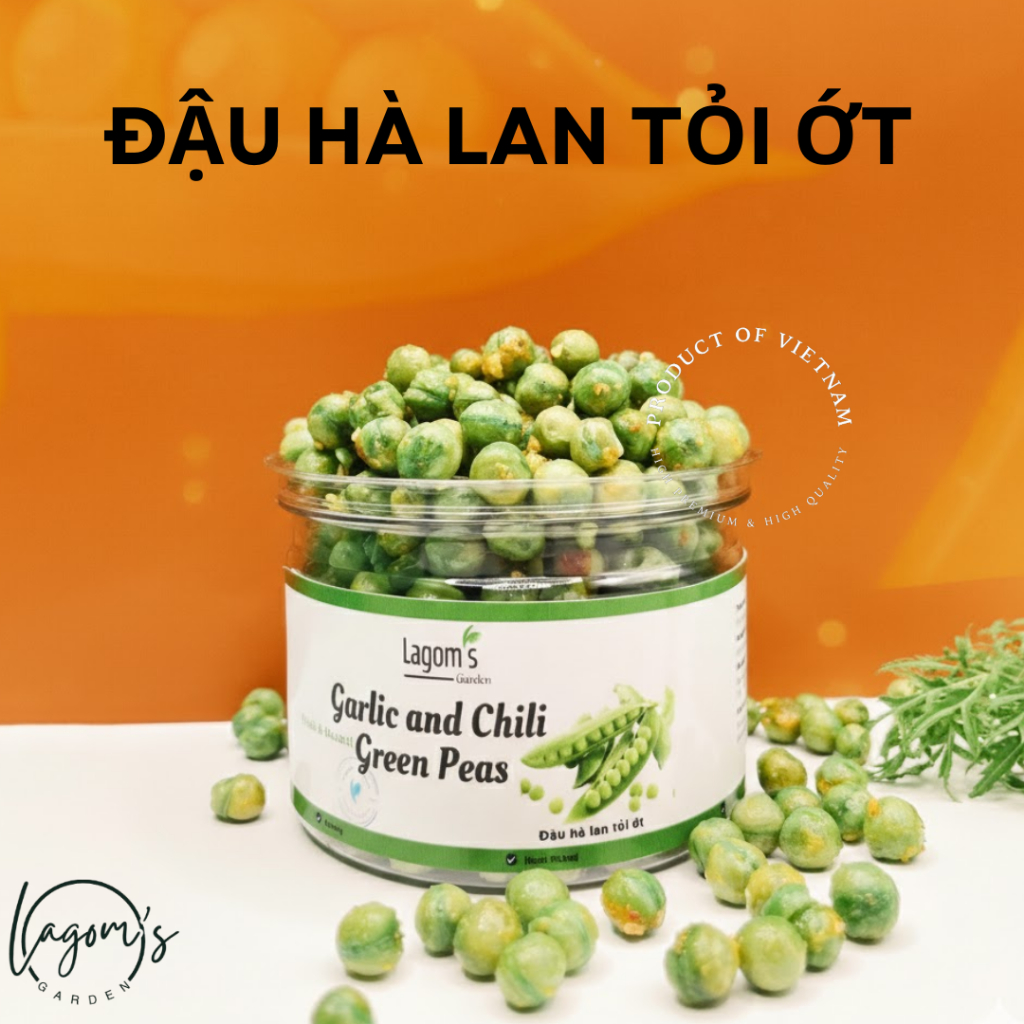 Đậu hà lan tỏi ớt giòn đậm vị - Lagom's Garden