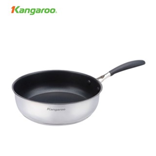   LIVE X KANGAROO  Chảo inox 26cm chống dính sâu lòng đáy từ Kangaroo KG2IF2604 